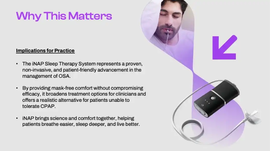A pivotal evaluator-blind Taiwanese study demonstrating 75 % response and 73 % reduction in apnea severity
